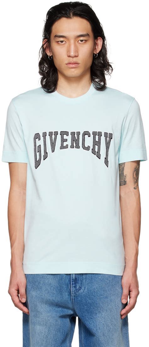 givenchy blue tee ss19 black|givenchy men's shirts.